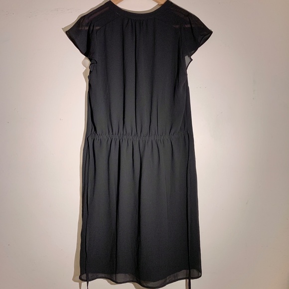 Like New H&M Little Black Dress with Chiffon Sleeves Size XS - Picture 5 of 6